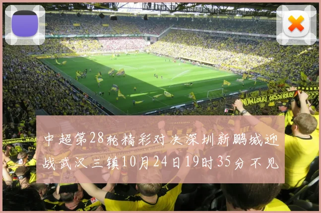 中超第28轮精彩对决深圳新鹏城迎战武汉三镇10月24日19时35分不见不散